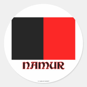 Sticker Rond Indicateur Namur avec nom