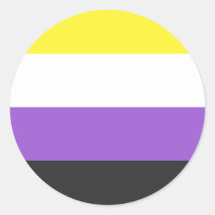 Sticker Rond Indicateur non binaire