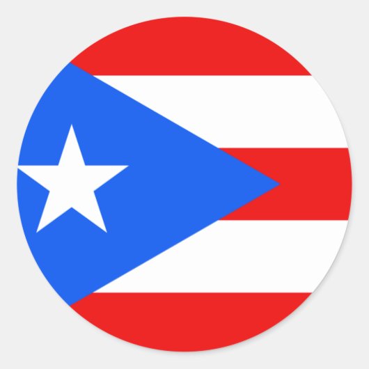 Sticker Rond Indicateur Porto Rico (Devant)