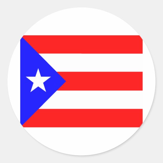 Sticker Rond Indicateur Porto Rico (Devant)