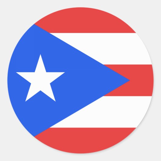 Sticker Rond Indicateur Porto Rico (Devant)