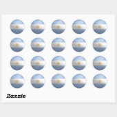 Sticker Rond Indicateur rond argentin (Feuille)