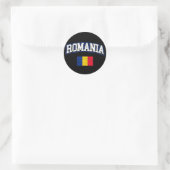 Sticker Rond Indicateur Roumanie (Sac)