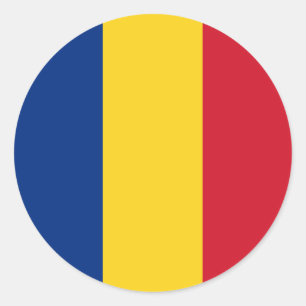 Sticker Rond Indicateur Roumanie