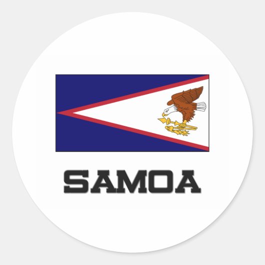 Sticker Rond Indicateur Samoa (Devant)