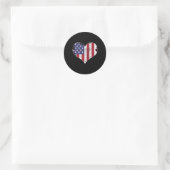 Sticker Rond Indicateur Usa (Sac)