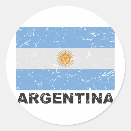 Sticker Rond Indicateur Vintage Argentine (Devant)