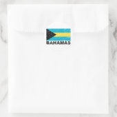 Sticker Rond Indicateur Vintage des Bahamas (Sac)
