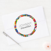 Sticker Rond Indicateurs mondiaux personnalisés (Enveloppe)