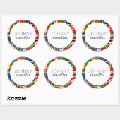 Sticker Rond Indicateurs mondiaux personnalisés (Feuille)