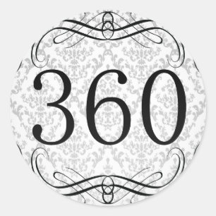 Sticker Rond Indicatif régional 360