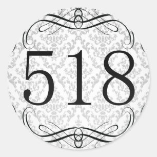 Sticker Rond Indicatif régional 518