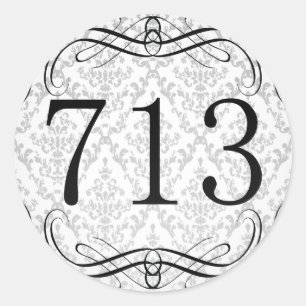 Sticker Rond Indicatif régional 713