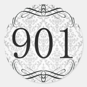 Sticker Rond Indicatif régional 901