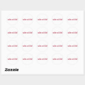 Sticker Rond Indie Rock enfant (Feuille)