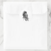 Sticker Rond Indien américain (Sac)
