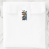 Sticker Rond Indien de cigar (Sac)