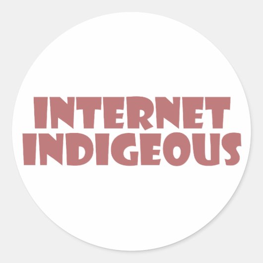 Sticker Rond Indigenous (Devant)