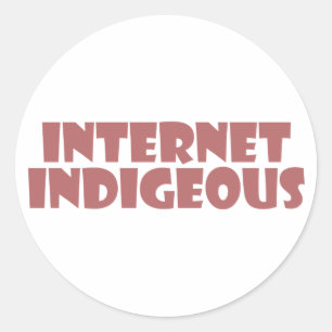 Sticker Rond Indigenous