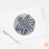 Sticker Rond Indigo Daffodil (Enveloppe)
