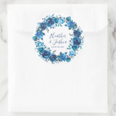 Sticker Rond Indigo Mood Floral Mariage (Sac)