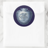 Sticker Rond Indigo Shells III (Sac)