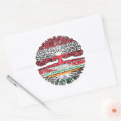 Sticker Rond Indisch indien Österreichisch Österreich Baum (Enveloppe)