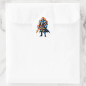 Sticker Rond Inferno Paladin – Flamebound Knight (Sac)
