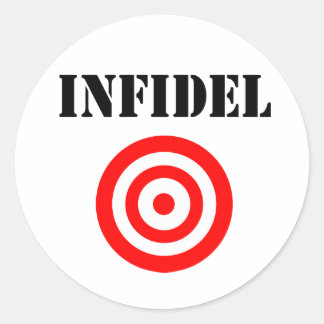 Sticker Rond Infidel (avec cible)