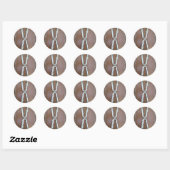Sticker Rond Infini argent (Feuille)