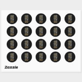 Sticker Rond Infirmier de combat 68w Vétéran Doc (Feuille)