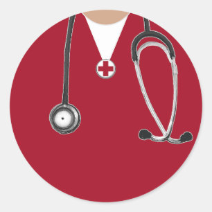 Sticker Rond Infirmière