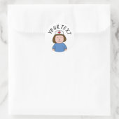 Sticker Rond Infirmière (Sac)