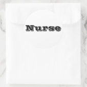 Sticker Rond Infirmière (Sac)