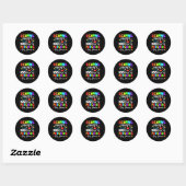 Sticker Rond Infirmière 100 Jours De Patching Minuscules Humain (Feuille)