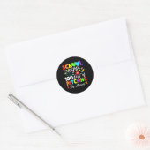 Sticker Rond Infirmière 100 Jours De Patching Minuscules Humain (Enveloppe)