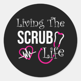 Sticker Rond Infirmière amusante Infirmière Médicale AIIC Infir