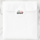 Sticker Rond Infirmière Cadeau Béni (Sac)