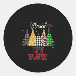 Sticker Rond Infirmière Cadeau Béni LPN Infirmière