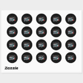 Sticker Rond Infirmière correctionnelle Infirmière correctionne (Feuille)