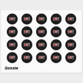 Sticker Rond Infirmière de greffe Infirmière de greffe de moell (Feuille)
