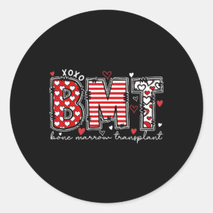 Sticker Rond Infirmière de greffe Infirmière de greffe de moell