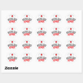 Sticker Rond Infirmière de l'équipe Infirmière Amis Infirmière  (Feuille)