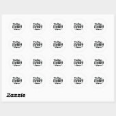 Sticker Rond Infirmière de ressentir la stabilité (Feuille)