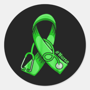 Sticker Rond Infirmière de sensibilisation à la santé mentale S