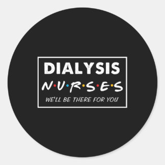 Sticker Rond Infirmière dialyse