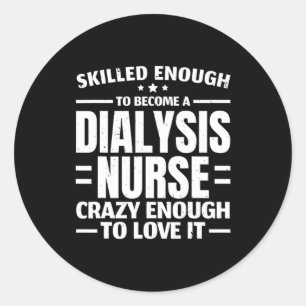Sticker Rond Infirmière Dialyse Maladie Médicale du rein 2