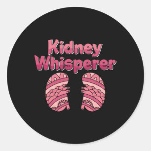 Sticker Rond Infirmière dialyse Rein Whisperer Nephrologie Tech