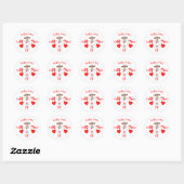Sticker Rond Infirmière diplômée mérite Graduation (Feuille)