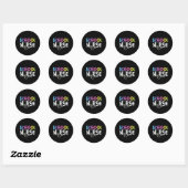 Sticker Rond Infirmière école-cadeau (Feuille)